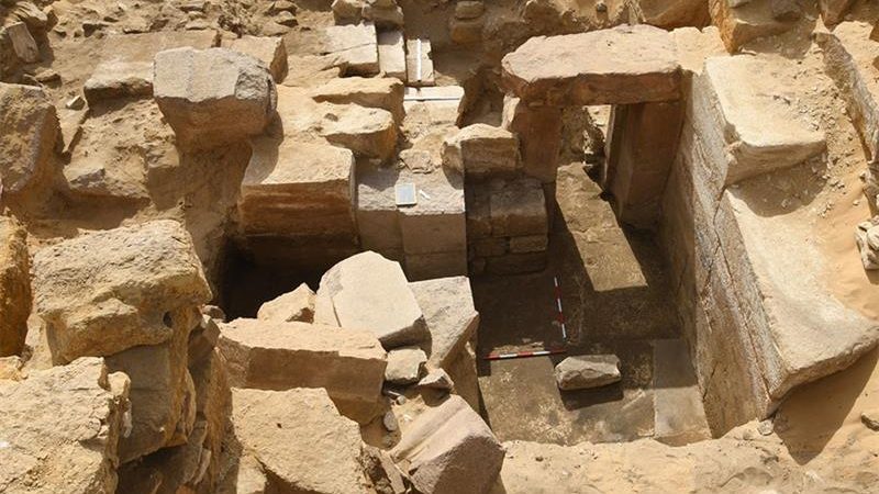 Lost Sun Temple of an Egyptian Pharaoh Emerges from the Sands of Abusir