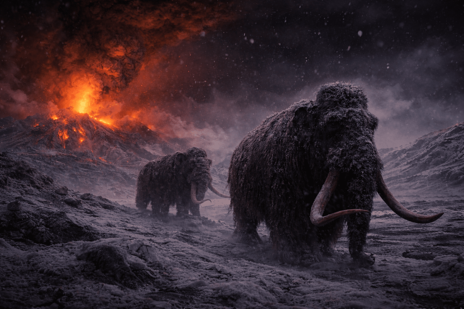 The Unbreakable Giants How Ice Age Megafauna Survived a Volcanic Apocalypse